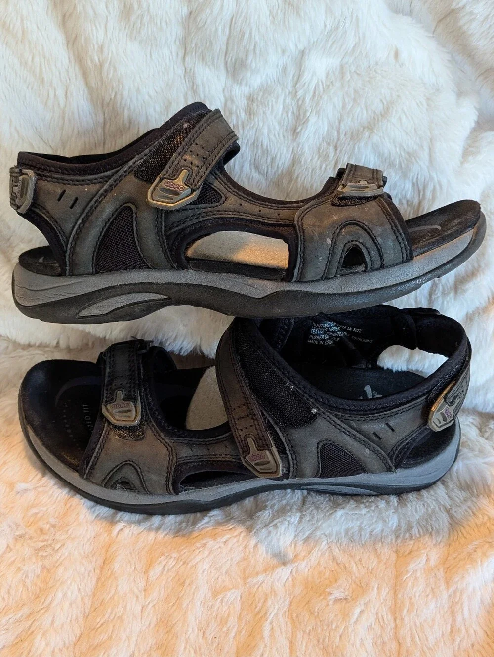 Abeo Huntington Women's Black Outdoor Sandals Sz Women's 9N
